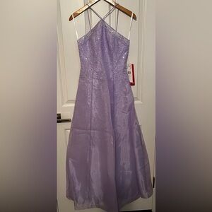 Betsy & Adam by Linda Bernell Dress STAR SPARKLE light purple Formal Prom SIZE 6